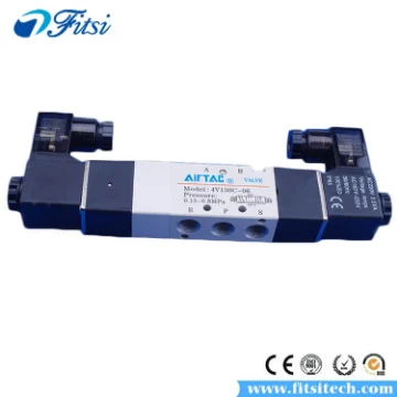 AirTAC 3 Position 5 Way Pneumatic Electric Directional Control Solenoid Valve 4V130C-06 4V130E-06 4V130P-06